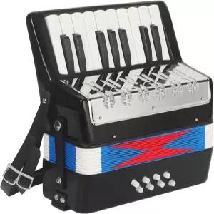 AKLOT 17 키 피아노 아코디언 가볍고 컴팩트한 셀룰로이드 아코디언이 플라스틱보다 밝고 순수한 톤