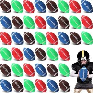 Sosation 12Pcs 미니 풍선 축구 벌크 소형 파티 야외 및 실내 게임을 위한 테마 선물 럭비 놀이터 장난감