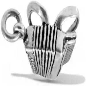 아코디언 음악 악기 925 스털링 참 펜던트 주얼리 목걸이 팔찌 선물 패션 액세서리 우아하고 독특한