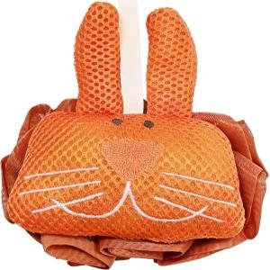 바스 볼 루파 스펀지 푸프 바디 스크럽 각질 제거제 바디워시 및 목욕 용품 거품 내기 등 문지르기 토끼