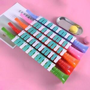 피아노 스타일 멜로디카 튜브 1개 멜로디언 배우기 오렌지 휴대용 주의