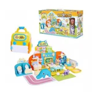 뽀로로가방스쿨 닫으면 가방이 되는 뽀로로 펫스쿨 가방 장난감