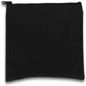 뱅크 서플라이 14온스 블랙 캔버스 지퍼백 10.5 x 5.5 컴팩트 지퍼 파우치 다용도 유틸리티 백 도구 가방