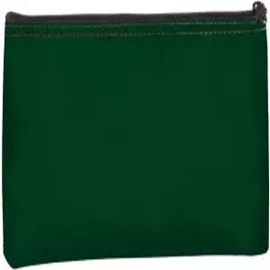 14온스 포레스트 그린 캔버스 지퍼백 10.5 x 5.5 컴팩트 지퍼 파우치 다용도 유틸리티 백 도구 가방 7개 팩