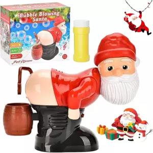 산타클로스 버블 엉덩이 기계 산타 송풍기 음악과 실내 활동을 위한 깜빡이는 조명이 있는 재미있는 자동