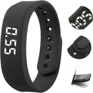 무거운 수면자를 위한 진동 알람 손목밴드 40일 배터리 수명 USB 충전 기능이 있는 방수 무음 충격 시계