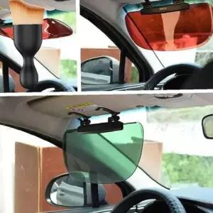 자동차 선글라스 햇빛가리개 가드 먼지 브러쉬 세트