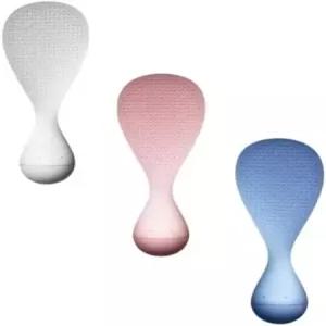 3PCS 텀블러 밥 스푼 세트 - 논스틱 스탠딩 실리콘 스쿱 낙하 흔들림 없는 디자인 내열 논슬립 패들 조리기