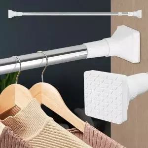 [콩심팥심]걸이 280 사각압축봉 무타공 설치 고정 못없이커튼봉 압축봉옷걸이