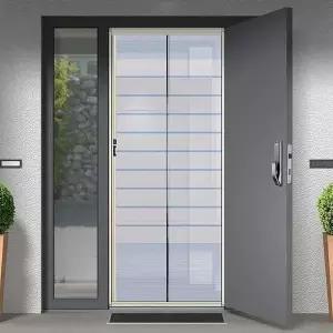 [에이치플러스몰]롤 현관문모기장 시공 방충문 현관방충망 출입문 자동