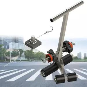 ZXKLXYY 플로어 테이프 어플리케이터 코트 라인 머신 핸드 푸시 플레이 필드 스트라이핑 농구 스텐실 키트