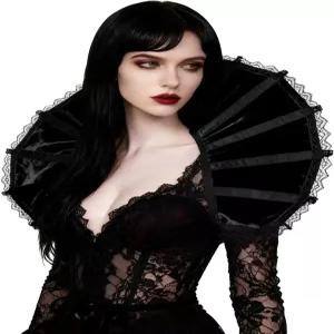 여성 할로윈 가면극 코스프레를 위한 로보 빅토리아 칼라 고딕 스탠드 업 뱀파이어