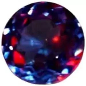 2~3Ct 내추럴 멀리티컬러 알렉산드라이트 원형 모양의 보석 제작용 루즈 원석 인증