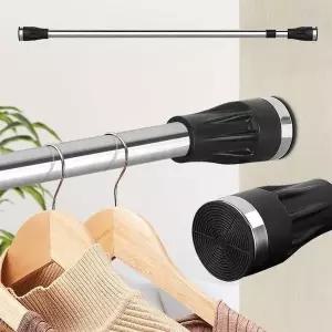 [오너클랜]압축커튼봉 원형압축봉 못없이 280 무타공 고정 설치 압축봉옷걸이