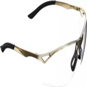 총기 난사 방지 사격 안전 안경 투명 렌즈 긁힘 방지/ 김서림 방지/UV 코팅 ANSI Z87+ 및 CE 등급 골드