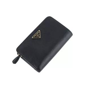 [중고명품] 1ML225 사피아노 삼각로고 지피 여성중지갑 36828Y 1