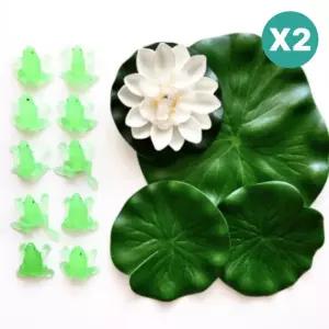 빌랑 유아 목욕장난감 물놀이 연못 개구리 세트 X2