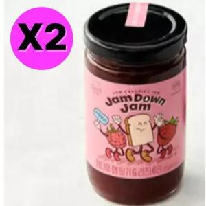 복음자리 잼잼 딸기 라즈베리 과일잼 225g X 2개