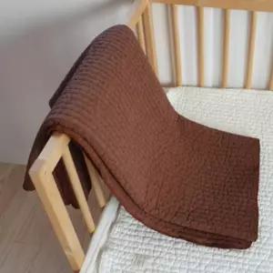 제이앤제나 신생아 침대 패드 시트 순면 초코브라운