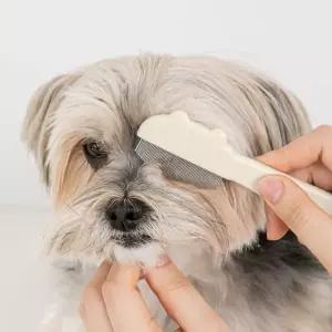 바잇미 강아지 고양이 브러시 얼 눈물 눈꼽 빗 털 관리 젤리곰 라운드 페이스콤 1개