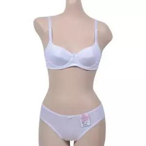 (글로리) 와이어 주니어 3단계 B컵 브라팬티세트 v넥 여성 한