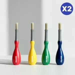 빌랑 어린이 물감 브러쉬 붓 색칠 미술 색감 놀이 X2