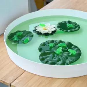 빌랑 유아 목욕장난감 연못 개구리 트레이 선물 세트