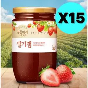 복음자리 딸기잼 대용량 640g X15 업소용 사무실 카페