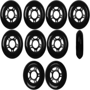 인라인 스케이트 휠 80mm 82A 블랙 아웃도어 롤러 하키 또는 레이싱 10팩
