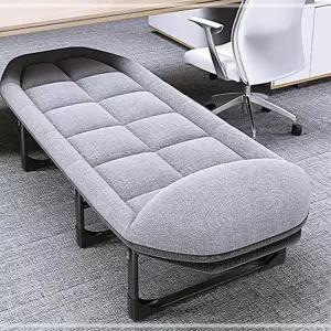 침대 공간활용 푹신한 이동식 간이 싱글 1인용 그레이 LWF73F69