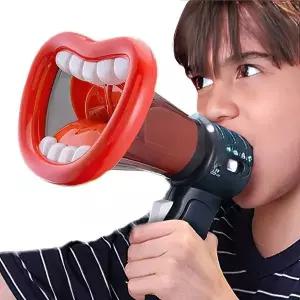 [셀러에이드]보이스체인저15 음성변조 소형 메가폰 미니 확성기 행사용