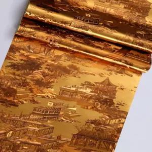 복고풍 인테리어 골드 포인트벽지 럭셔리 수입벽지