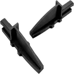 LASKO 20인치 박스 팬용 ODO LUCK 2PCS 블랙 교체용 발 팁 방지 풋 세트 액세서리