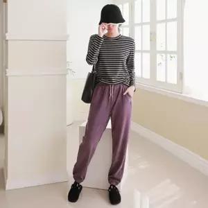 [라일리여성의류] Rly 세미 배기바지 배기 빅사이즈 배기팬츠 밴딩 일자