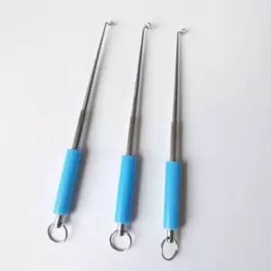 물고기 휴대 스테인리스 낚시 스틸 돼지꼬리모양 빼기 헤드 케이스 실리콘 취미