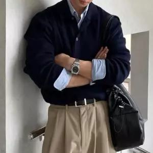 [라일리의류] Rly 여름 니트 남자친구 자켓 겨울 가디건 니트가디건