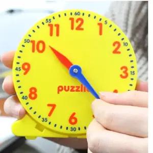 [브레인숲] 시계놀이 4종 세트-무소음 오이스터엔팝 24시간 모형 12시간대형 시침과