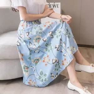 [라일리여성의류] Rly A라인 플라워 롱스커트 데일리치마 여자스커트