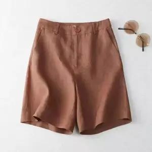 [라일리여성의류] Rly 허리 뒷밴딩 여성 린넨 마 반바지 7색 여성반바