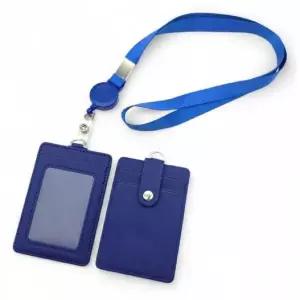 릴홀더 목걸이 사원증 카드지갑 블루