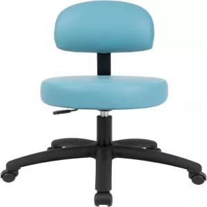 의자 마스터 원형 비닐 원단 조절 가능한 검사실 실험실 의사 및 치과 사무실용 청소하기 쉽습니다