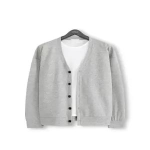 [탑보이][탑보이] 심플 특양면 오버핏 가디건 (TR864)