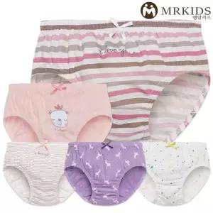 [미미캐츠]MR키즈 핑퐁 여삼각 5매입 아동팬티 아동팬티 사각