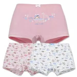 [미미캐츠]MR키즈 데일리걸 여아 드로즈 3매입 아동팬티 사각