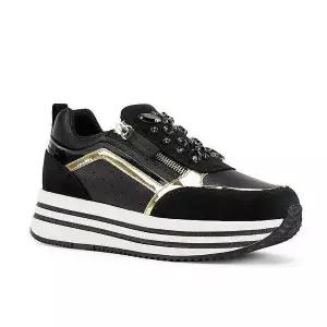 제옥스 W1S26QH2F12 미끄럼방지 경량화 지퍼스니커즈 굽(4.5CM) (P003083777) 560608