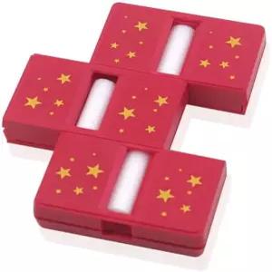 LMCIEZR 깨진 연필 복원 매직 트릭 세트 3개의 빨간색 플라스틱 원형 제품 클로즈업 기믹 착시