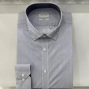 [예작]예작 21S/S 블루 스트라이프 스트레치/스냅단추 슬림핏 긴팔셔츠 YJ1SBH599_SC