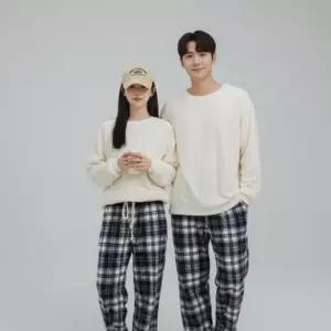 잠옷 커플 긴팔 남녀 파자마 커플룩 홈웨어 상하의 실내복