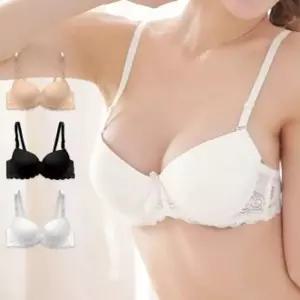 여성 모아주는 뽕브라 레이스 볼륨 브래지어 새가슴
