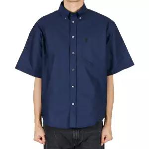 아미 26SS 남성 하트로고 옥스포드 반팔셔츠 잉크 HSH823 CO0210 A021